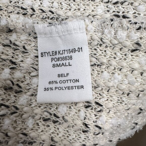 Altard State Open Front Knit Vest Size Small Beige & Black - Picture 4 of 5